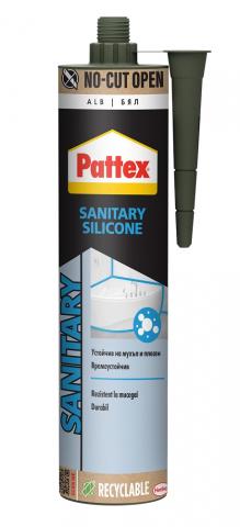 Санитарен силикон Pattex 280 мл, бял - Силикони