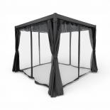 Пергола Louvre 300x300xH240 cм,  стоманена, тъмно кафява