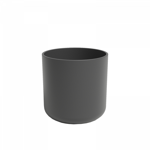 Кашпа за кактус Juno ф9 см антрацит - Керамични кашпи