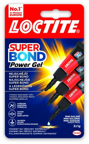 Loctite Super Bond Power Gel MINI TRIO 3х1 гр - Секундни лепила