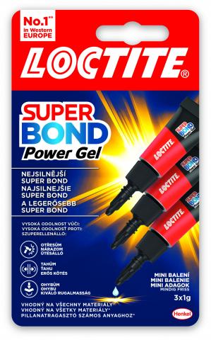 Loctite Super Bond Power Gel Mini Trio 3х1 г - Секундни лепила