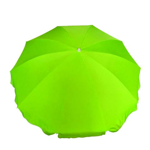 Плажен чадър, Ф250 см, H220 см, зелен, снимка 3 - Плажни чадъри