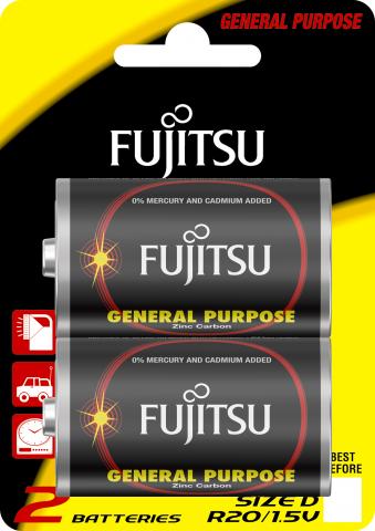 Обикновени батерии Fujitsu R20 D 2BP - Батерии