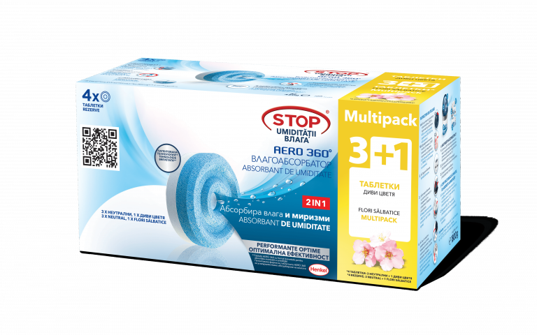 Ceresit Stop Aero таблетки неутрални 3 + диви цветя 1х450 г - Влагоабсорбатори