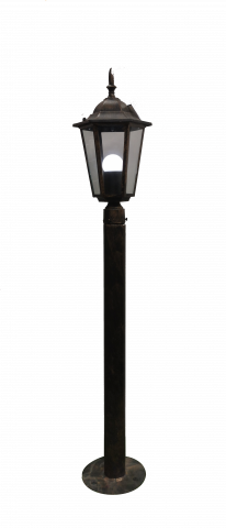 Външна лампа Spectra стояща 90см златна патина - Градински лампи