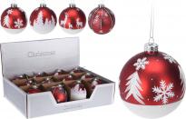 Топка 80мм червена с различни мотиви