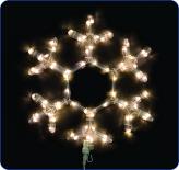Светеща Снежинка OUT 100 топло бели LED