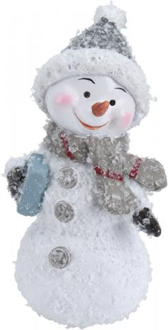 Фигура Снежен човек 5х4х9см, 
микс, полирезин, снимка 3 - Коледни фигури