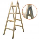 Стълба дървена 4 стъпала 150 см
