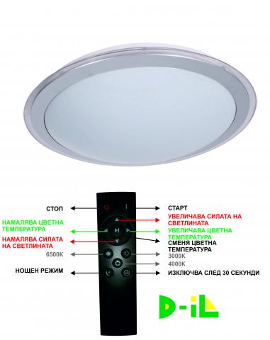 LED плафон GRAY RING 48W - Плафони