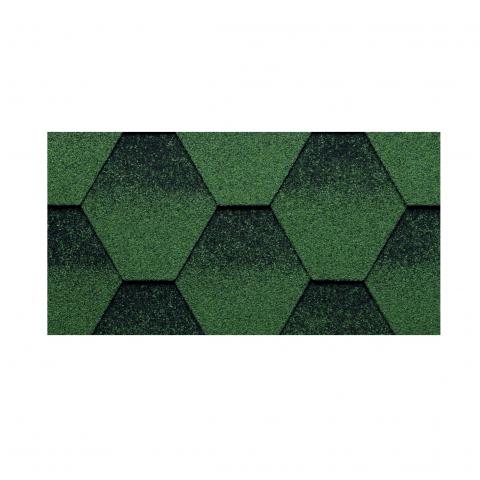 Битумни керемиди  KЕRABIT К, шестоъгълни, зелени - Битумни керемиди