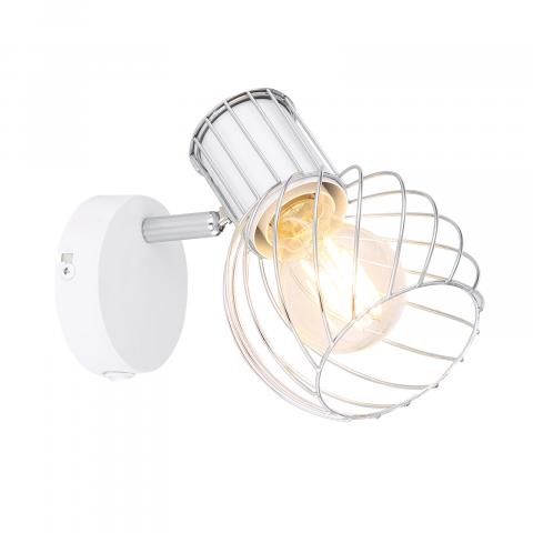 Спот MAIDA единица E27, метал, цвят бял - Спотове