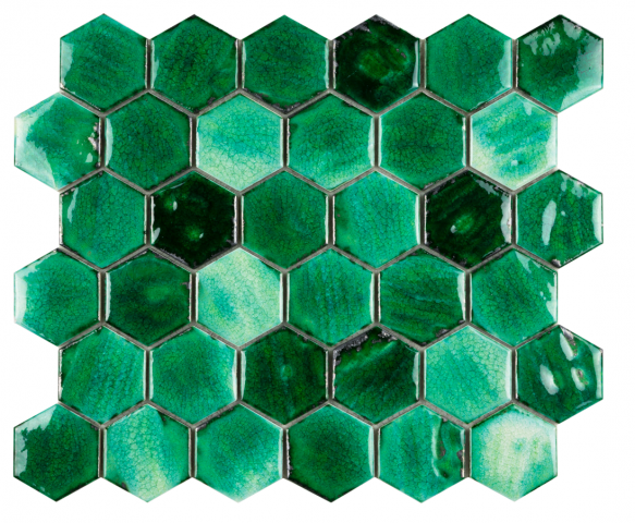 Мозайка Mykonos Emerald 31.2x27 - Стъклено-каменни