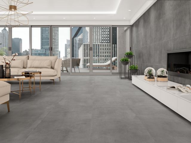 Гранитогрес Cancan 60.8 x 60.8 Grey, снимка 2 - Гранитогрес