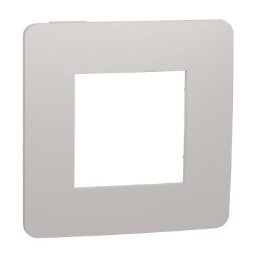 Декор. рамка Unica Studio Color 1X, сива/бял - Ключове и контакти