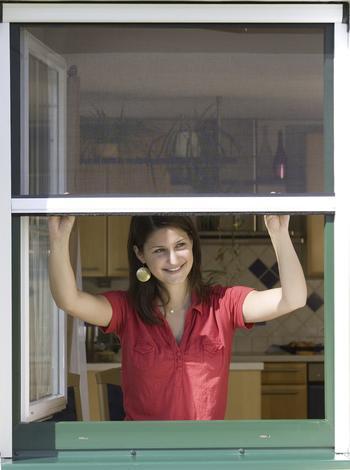 Прозорец за защита от насекоми 130 x 160cm кафяв - Механични средства за защита
