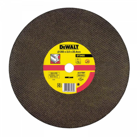 Абразивен диск за рязане метал DeWalt 355мм - Дискове за рязане на метал