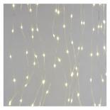 LED коледна верига - завеса, 2.9x1.5м топло бяло