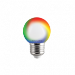 LED крушка G45 0,5W E27 RGB 60lm