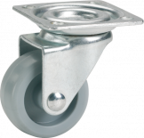 Мебелно завиващо колело 36х15мм сиво