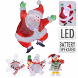 Декорация за прозорец с коледна фигура LED