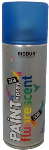 Флуоресцентен Спрей Biodur 400 мл RAL 5016 син - Спрей бои универсални