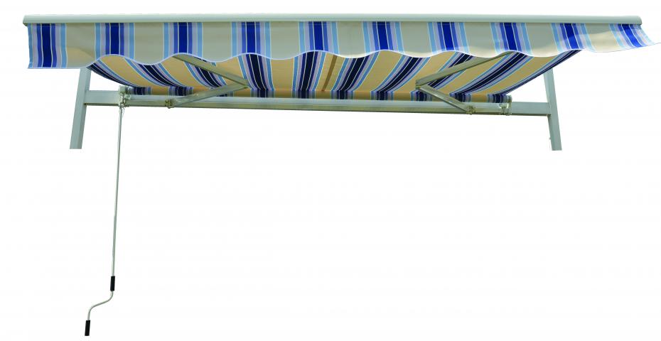 Тента 295х200см, бежово/ синьо - Тенти и сенници