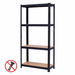 Стелаж De'Home Popular 180х90х40 см 4х175 кг черен