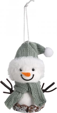 Коледна висулка Снежко с шапка 9,4х6,2х11,5см, снимка 4 - Висулки за елхата