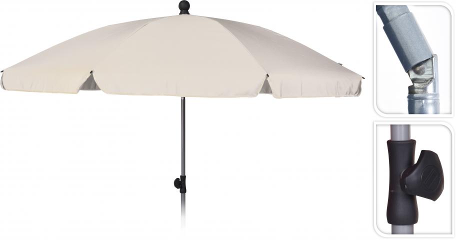 Балконски чадър ф200см, крем - Балконски чадъри