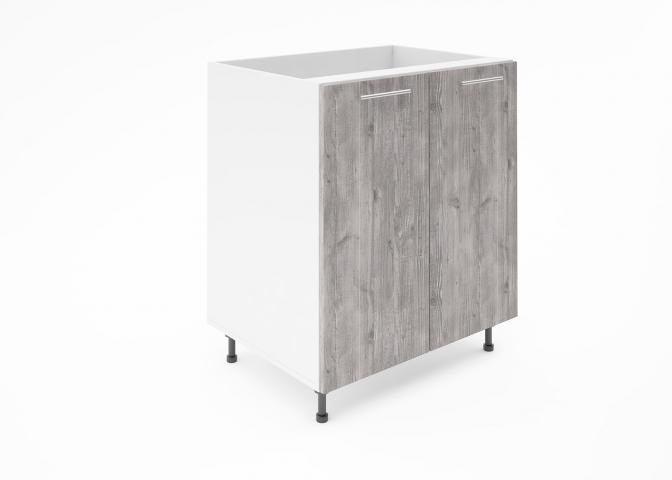 Крафт D6 долен шкаф с две врати (за мивка) 70см, дарк арамо - Модулни кухни с онлайн поръчка