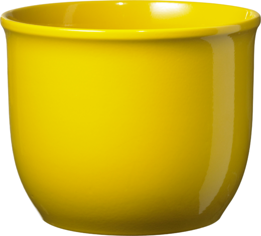 Кашпа Брюксел Ф:13 см жълта - Керамични кашпи