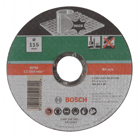 Диск за рязане на Inox Bosch 115 мм - Дискове за рязане на метал
