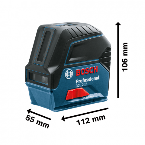 Комбиниран лазерен нивелир GCL 2-15 Bosch Blue, снимка 3 - Лазерни нивелири