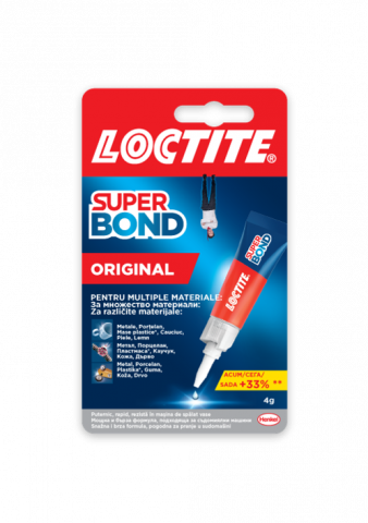 LOCTITE Super Bond ORIGINAL секундно лепило 4г. - Секундни лепила