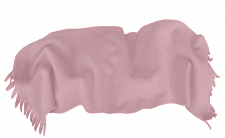 Одеяло Полар 100х150 см с ресни розово - Одеяла