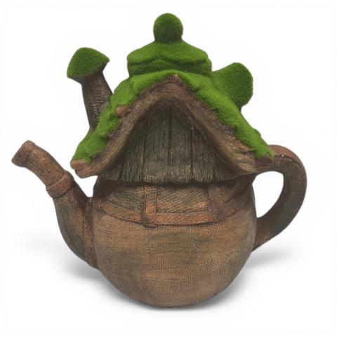 Градинска фигура чайник къщичка, снимка 2 - Фигури