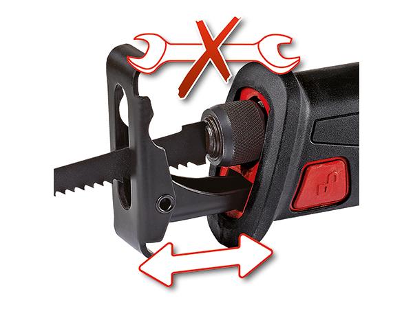 Акумулаторен саблен трион Einhell TE-AP 18Li-SPXC Solo, снимка 4 - Акумулаторни саблени триони