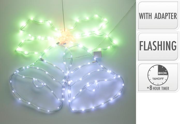 Светещи коледни LED камбанки - Светещи фигури