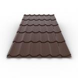 Метален покрив Bravo Classic Eco 2200x1200x0.4 mm 8017 тъмнокафяв