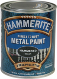 Боя за метал Hammerite 0.75л, черен хамър ефект