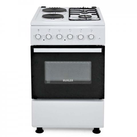 Готварска печка Muhler ELC-500G - Бяла техника