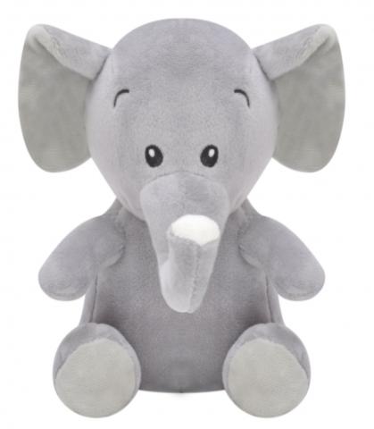 Плюшено слонче, сиво, 14 см - Плюшени коледни играчки