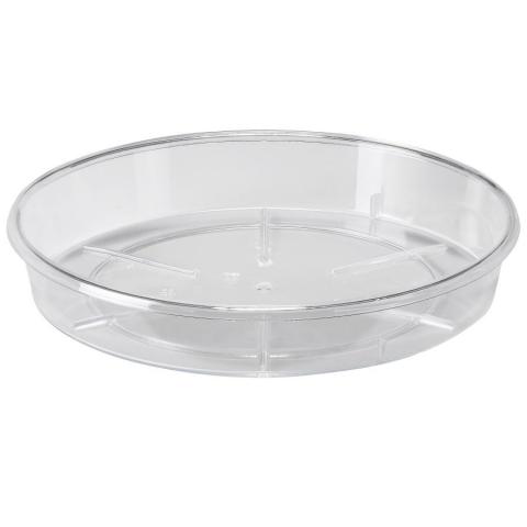 Пластмасова чинийка прозрачна Ф28 см - Пластмасови подложки