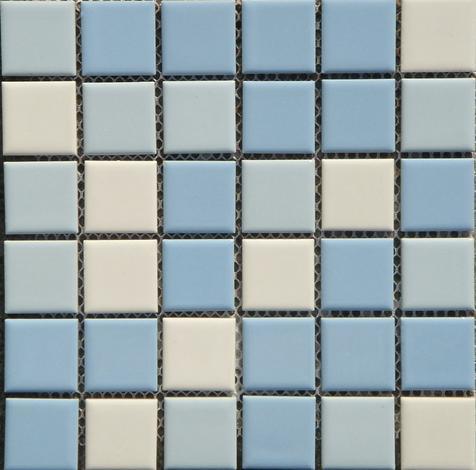 Керамична мозайка синьо-бяла - Керамични