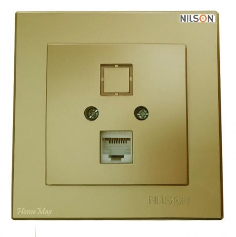 Розетка RJ45 cat6 злато Alegra - Ключове и контакти