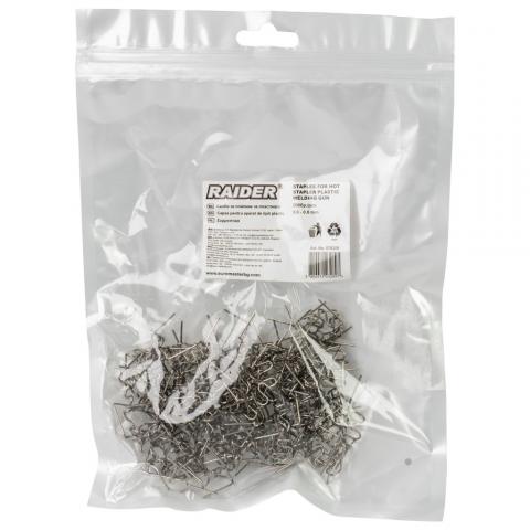Скоби за поялник за пластмаса Raider 0.6 - 0.8 мм 200 бр., снимка 2 - Консумативи за поялници