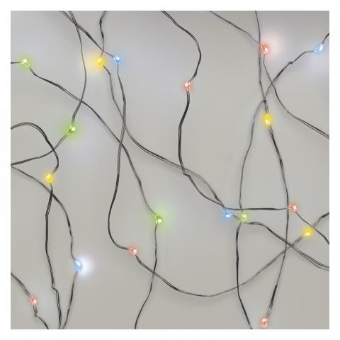 LED коледна верига, 1.9м многоцветна - Светеща верига
