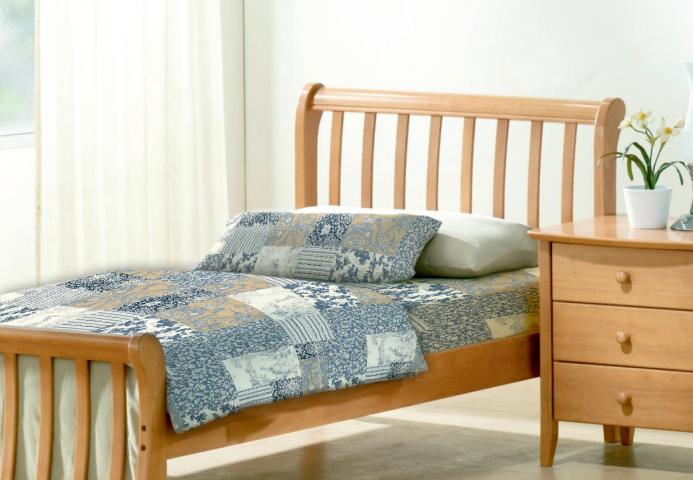 Единичен спален комплект със завивка – цветен, снимка 2 - Спални комплекти