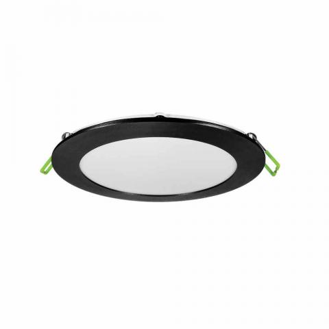 LED панел за вграждане ESTE ф168x21mm 12W 850lm 4000K черен - Led луни